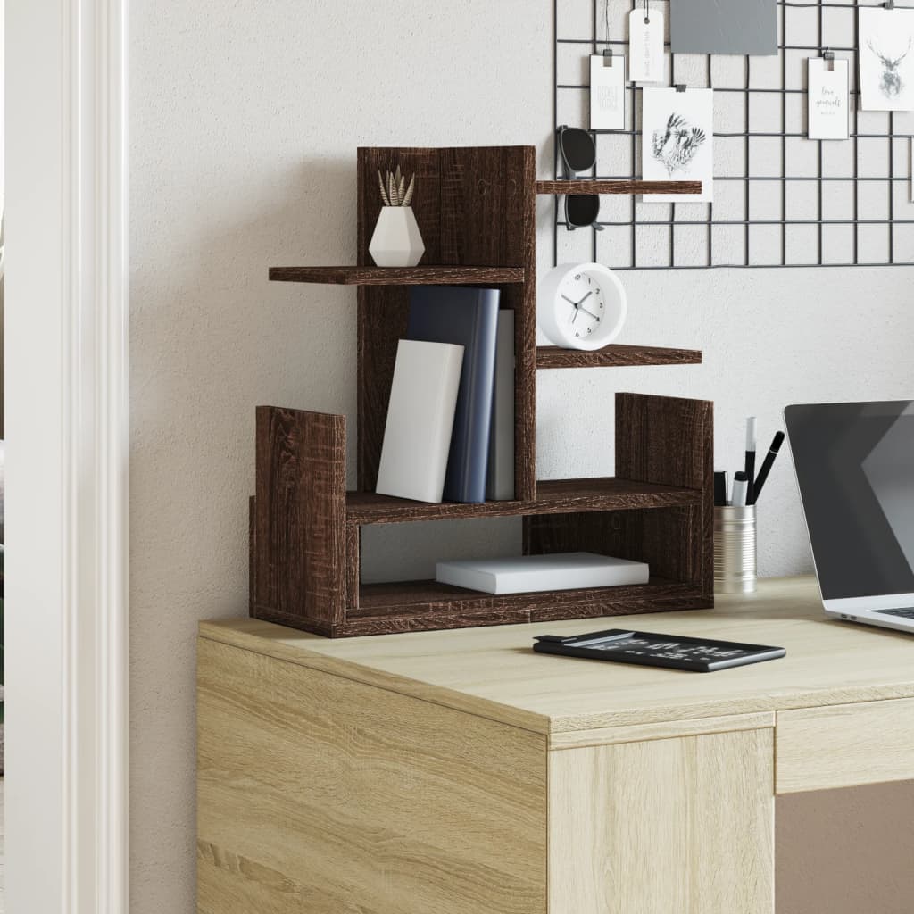 Organizator za stol boja hrasta 49x20x52,5 cm konstruirano drvo