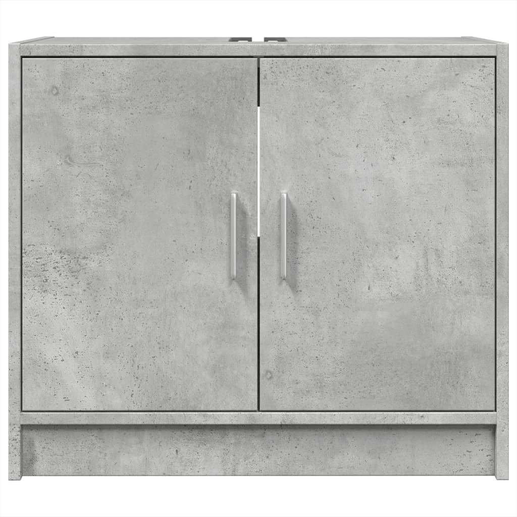 Ormarić za umivaonik boja betona 63x29x55 cm konstruirano drvo
