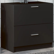 Ormarić za umivaonik crni 59 x 37 x 59 cm od konstruiranog drva