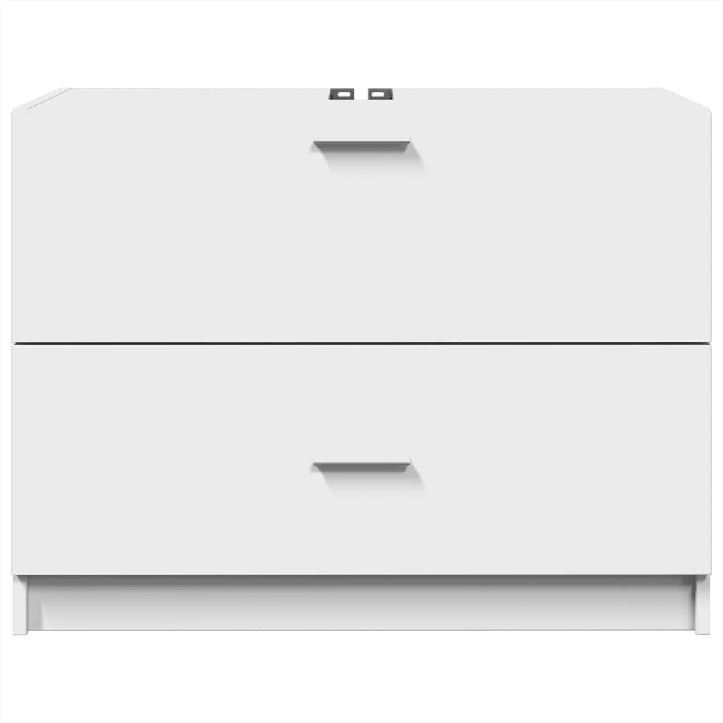 Ormarić za umivaonik bijeli 78 x 37 x 59 cm konstruirano drvo