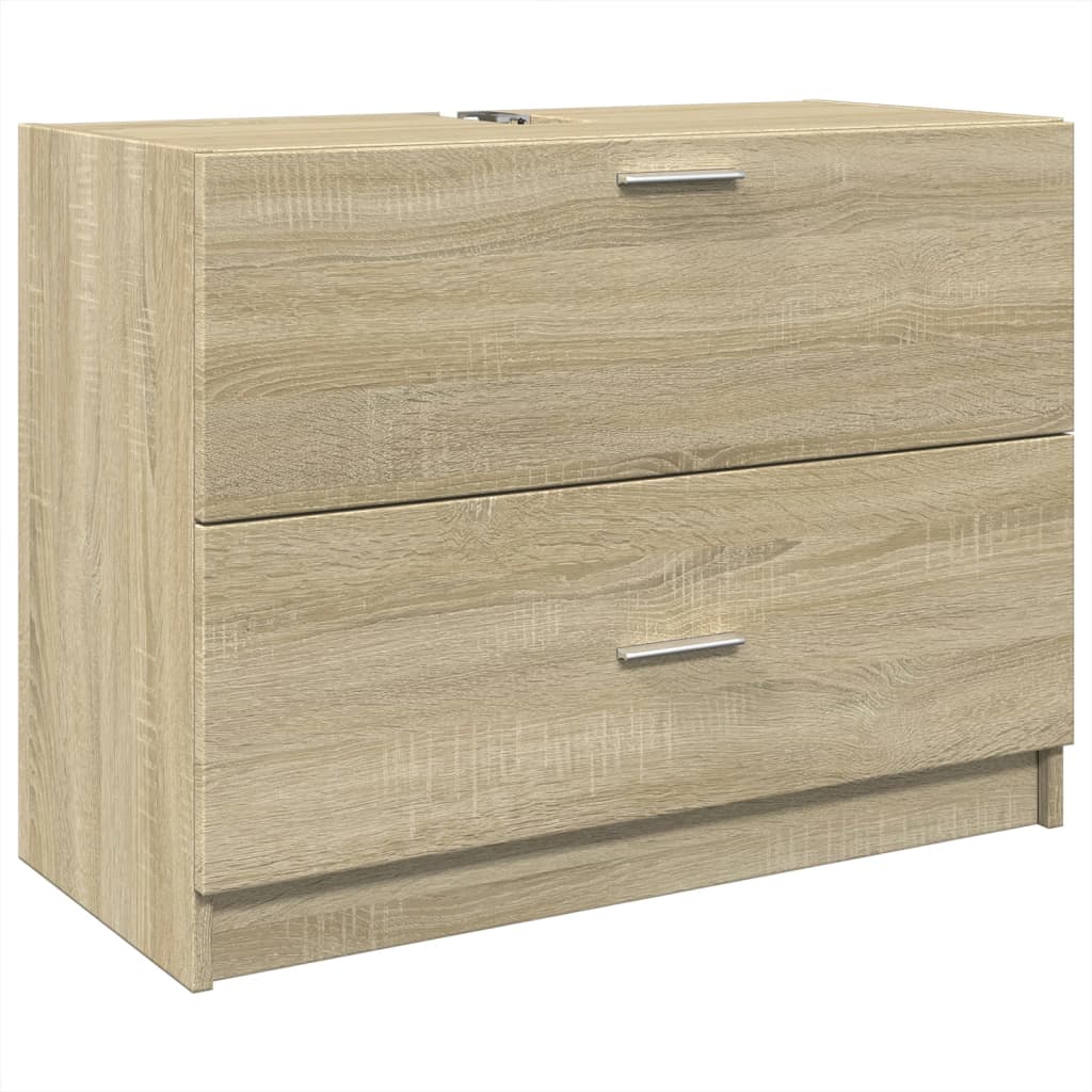 Ormarić za umivaonik boja hrasta 78x37x59 cm konstruirano drvo