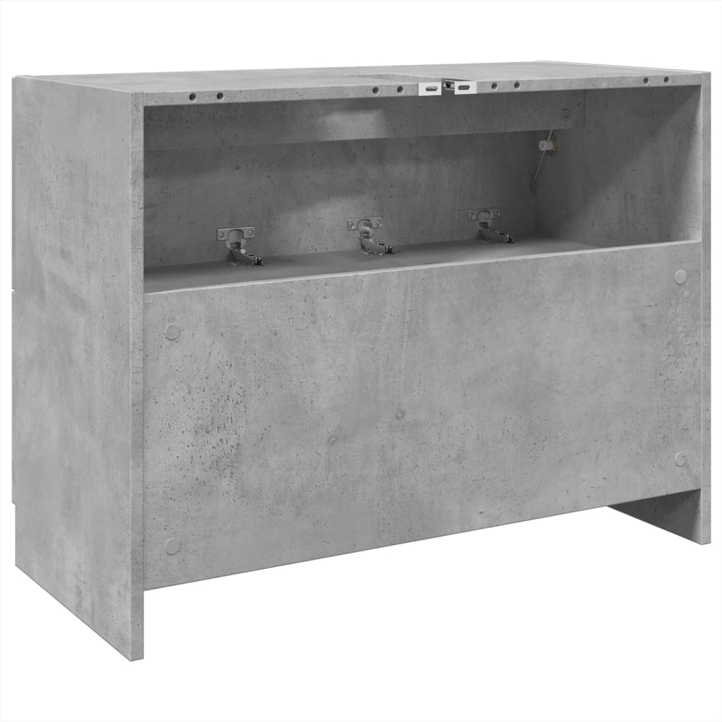 Ormarić za umivaonik boja betona 78x37x59 cm konstruirano drvo