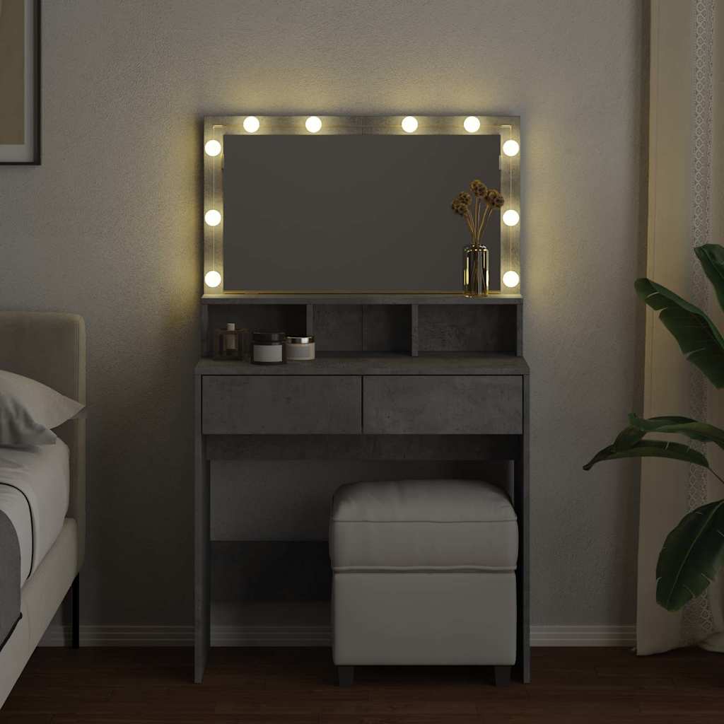 Toaletni stolić LED 80x41x134,5 cm