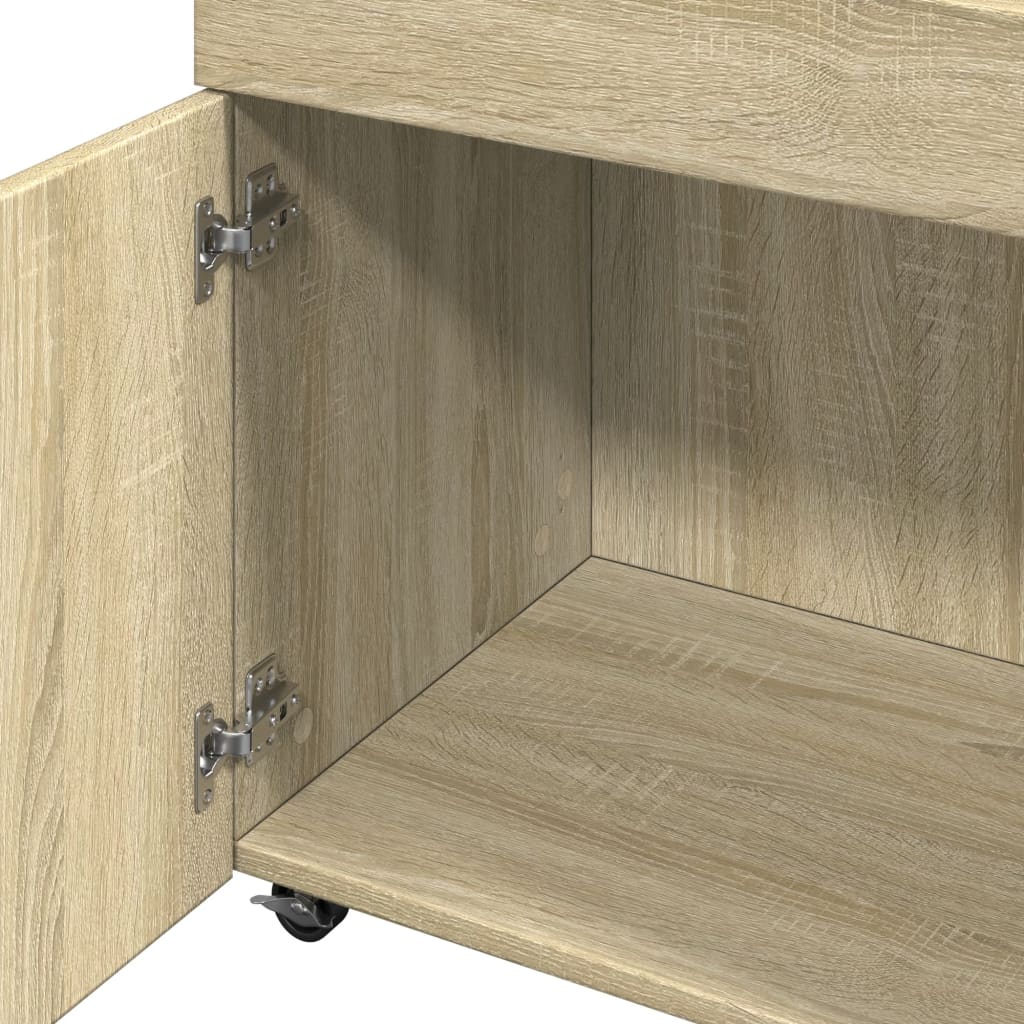 Barska kolica boja hrasta sonome 50x41x89 cm konstruirano drvo