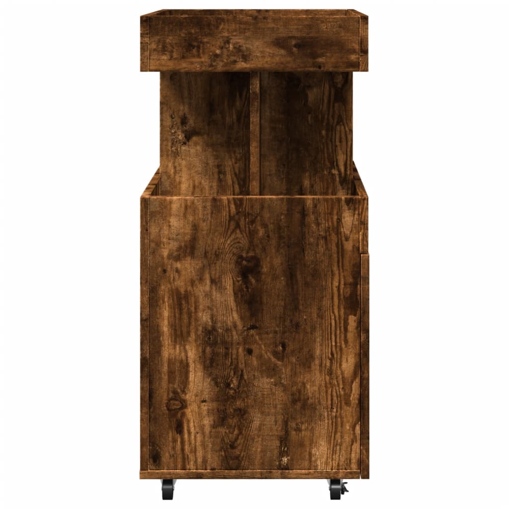 Barska kolica boja hrasta 50 x 41 x 89 cm konstruirano drvo