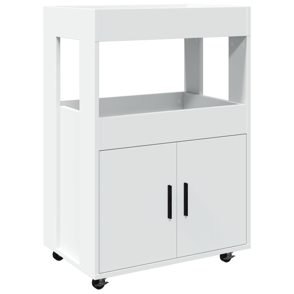 Barska kolica bijela 60 x 39,5 x 89 cm od konstruiranog drva