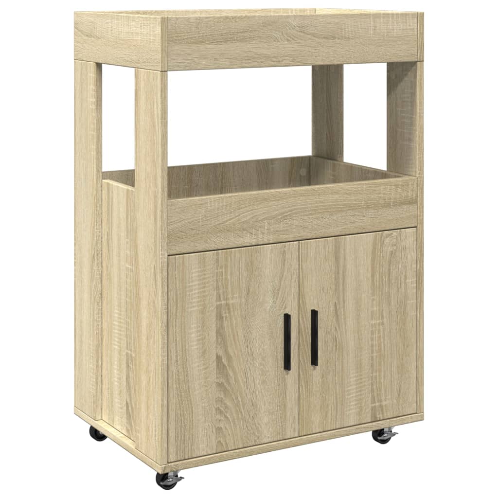Barska kolica boja hrasta 60x39,5x89 cm od konstruiranog drva