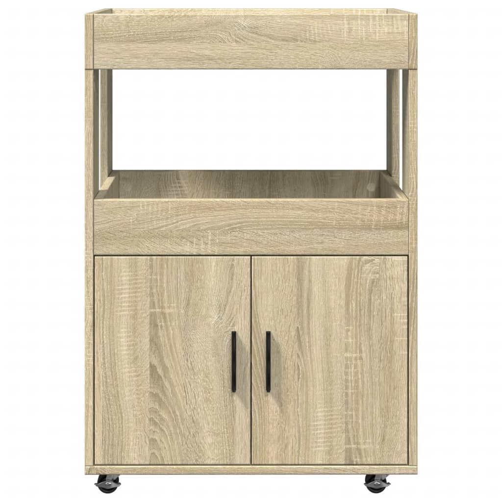 Barska kolica boja hrasta 60x39,5x89 cm od konstruiranog drva