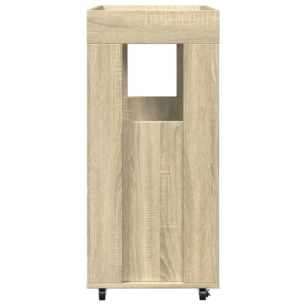 Barska kolica boja hrasta 60x39,5x89 cm od konstruiranog drva