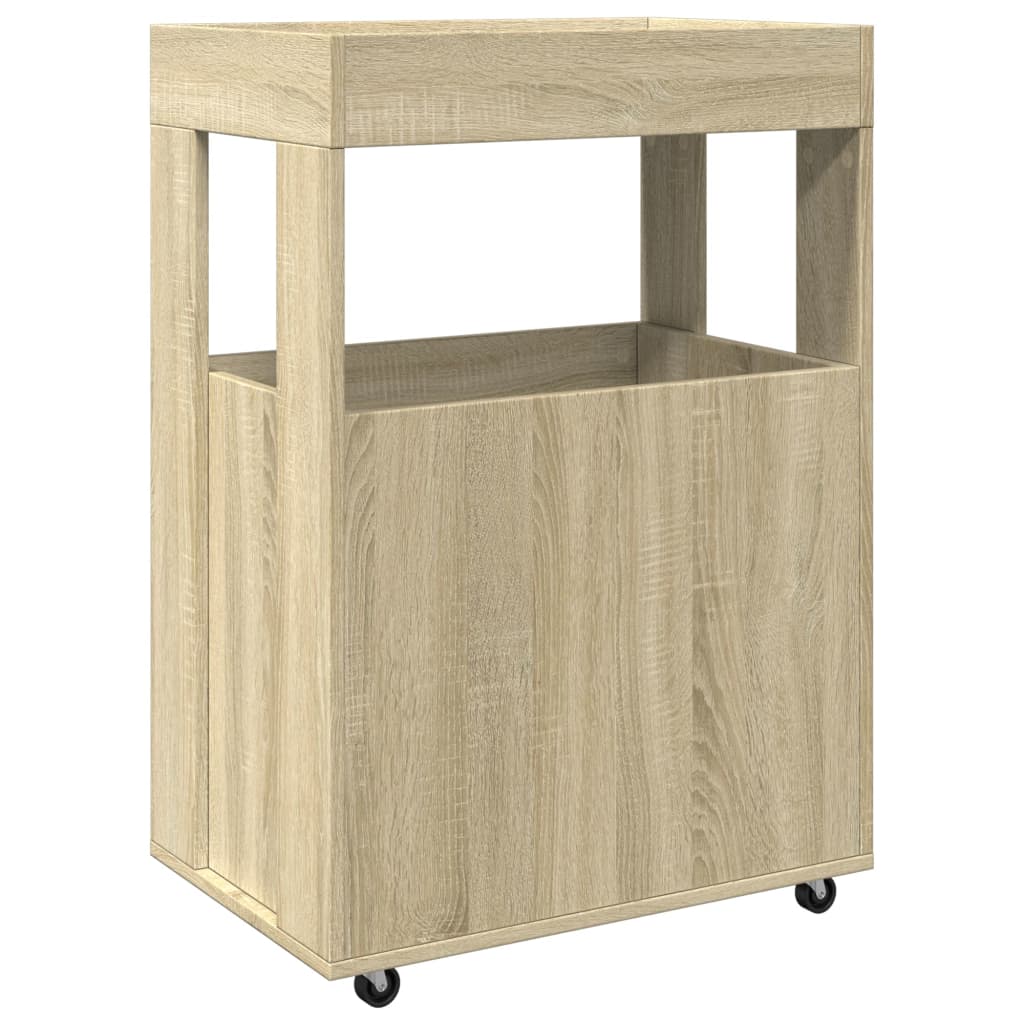 Barska kolica boja hrasta 60x39,5x89 cm od konstruiranog drva