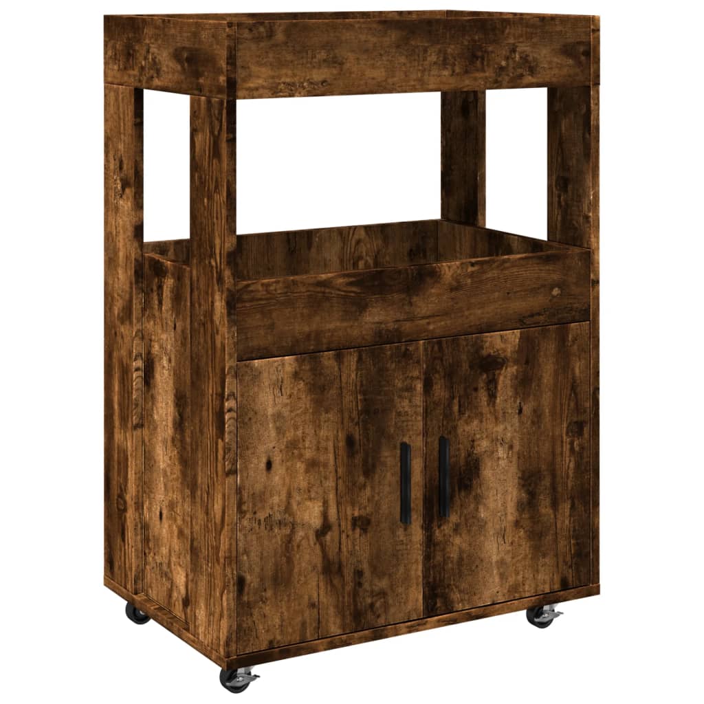Barska kolica boja hrasta 60x39,5x89 cm od konstruiranog drva