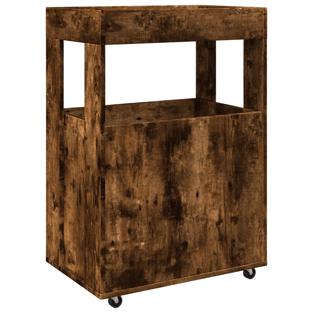 Barska kolica boja hrasta 60x39,5x89 cm od konstruiranog drva