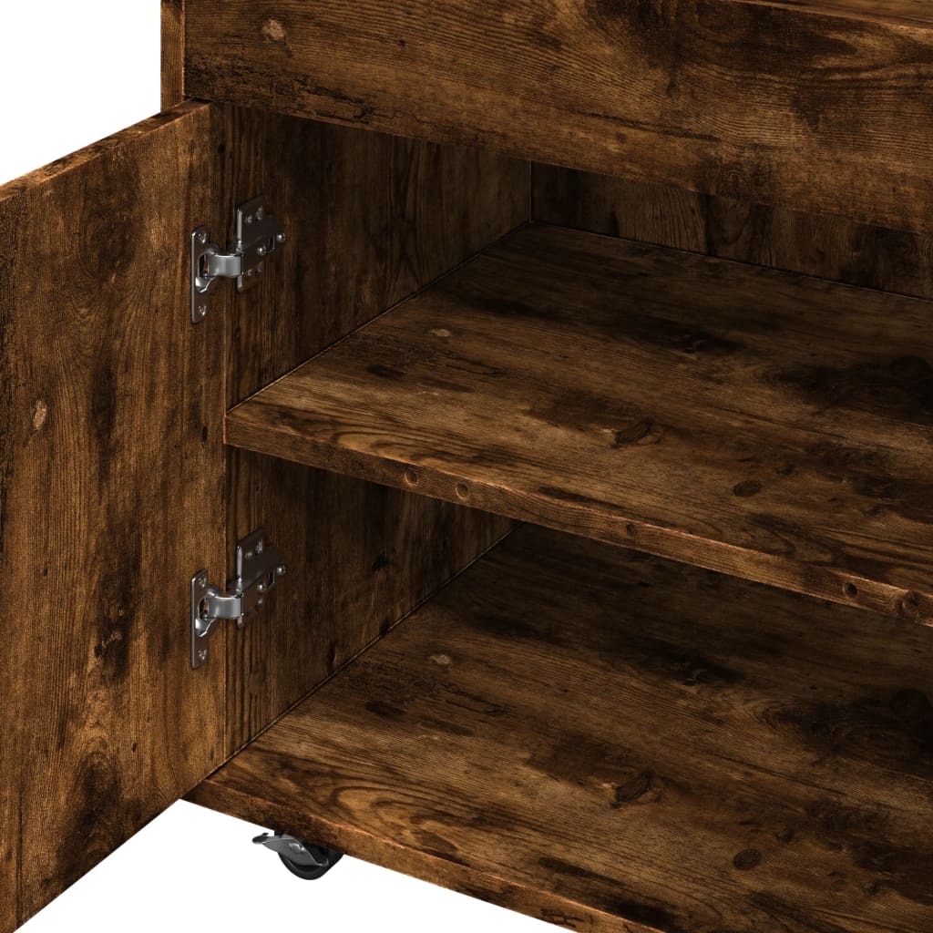 Barska kolica boja hrasta 60x39,5x89 cm od konstruiranog drva