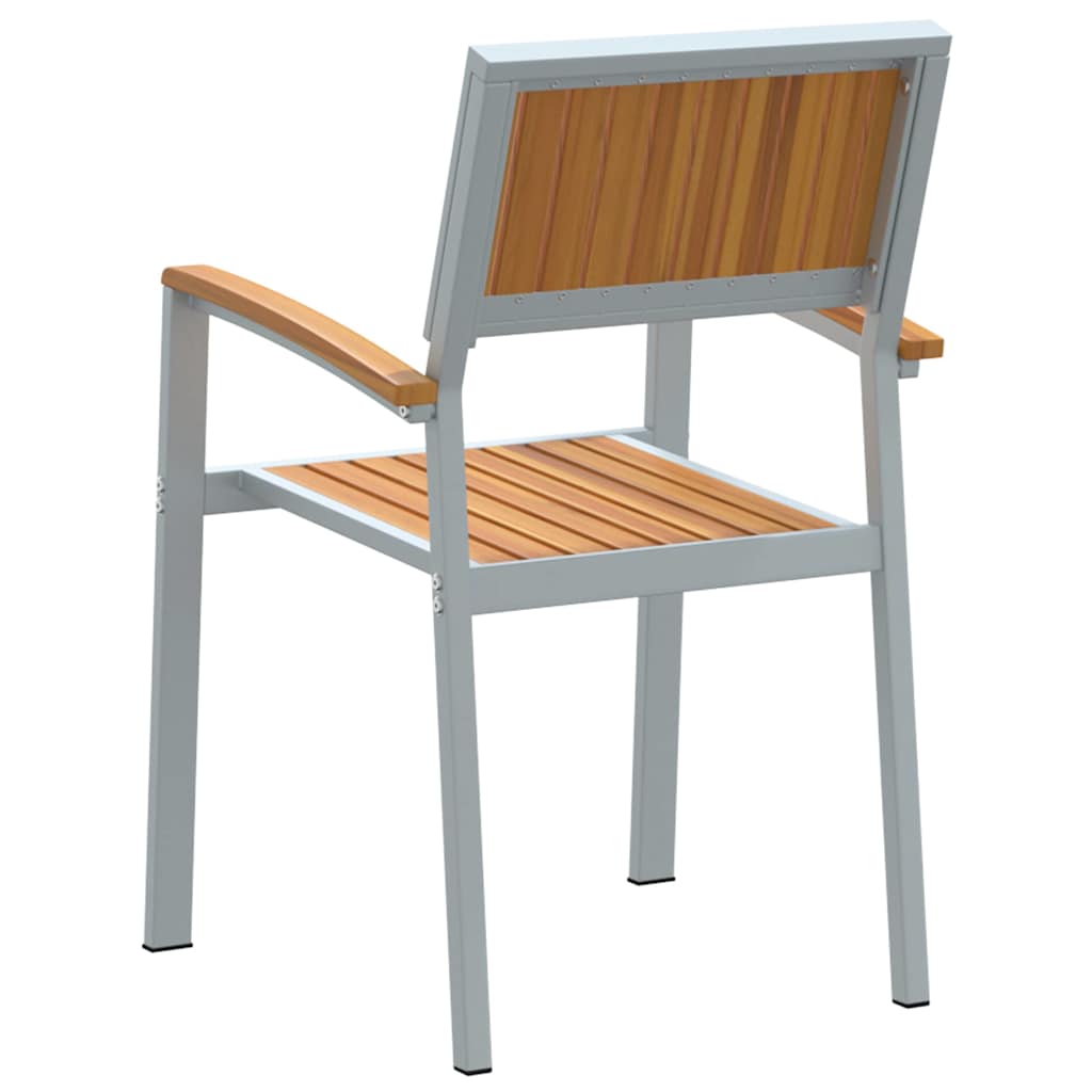 Stolica koja se može slagati 6 pcs Smeđa 56 x 57 x 87 cm