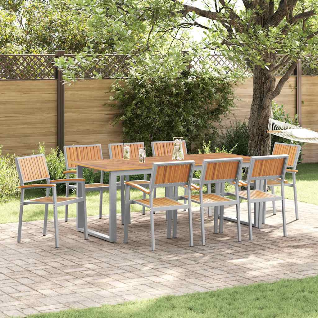 Stolica koja se može slagati 8 pcs Smeđa 56 x 57 x 87 cm
