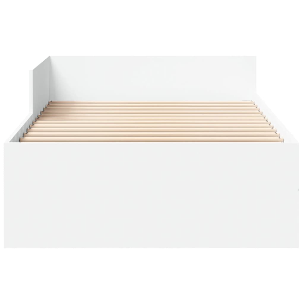 Okvir za krevet bijeli 90x200 cm konstruirano drvo