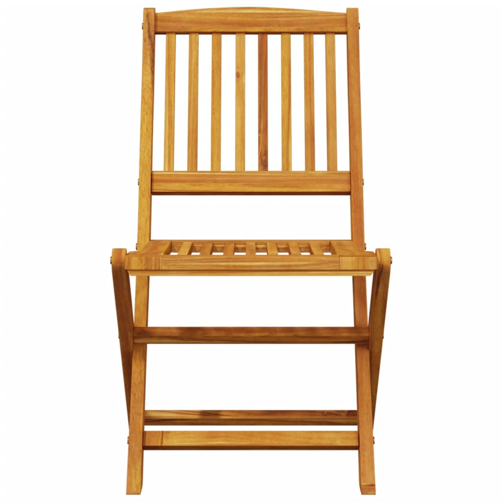 3-dijelni sklopivi bistro set od masivnog bagremovog drva Smeđa 60 cm
