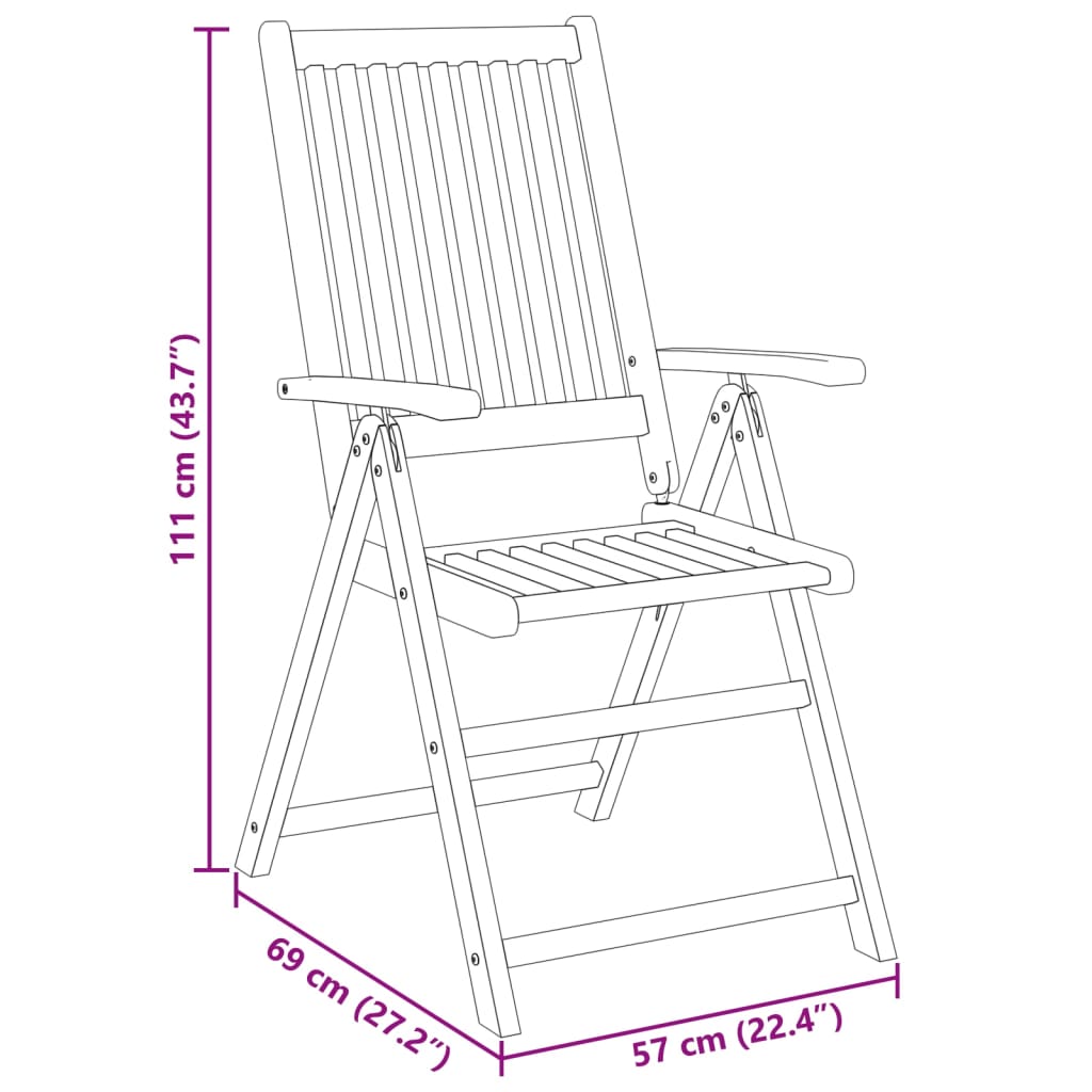5-dijelni vrtni blagovaonski set 140x80x74 cm od masivnog bagremovog drva