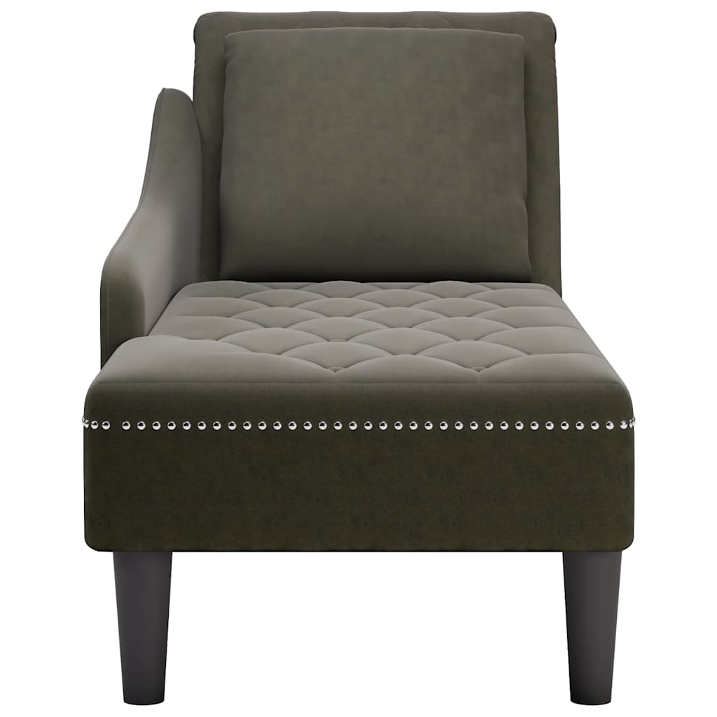 Počivaljka umjetna koža s jastukom/rukonaslonom maskirnozelena