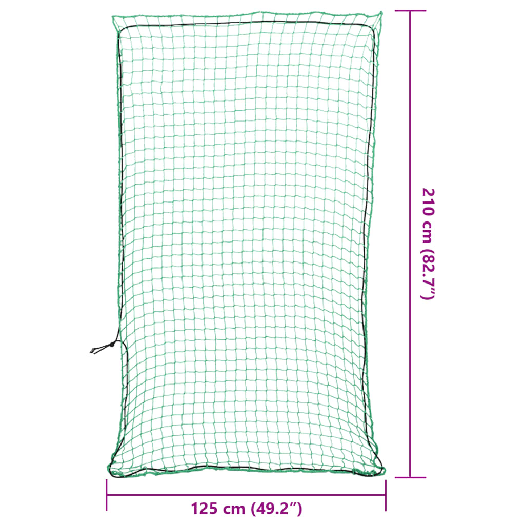 Mreža za prikolicu s elastičnim užetom zelena 2,1 x 1,25 m PP