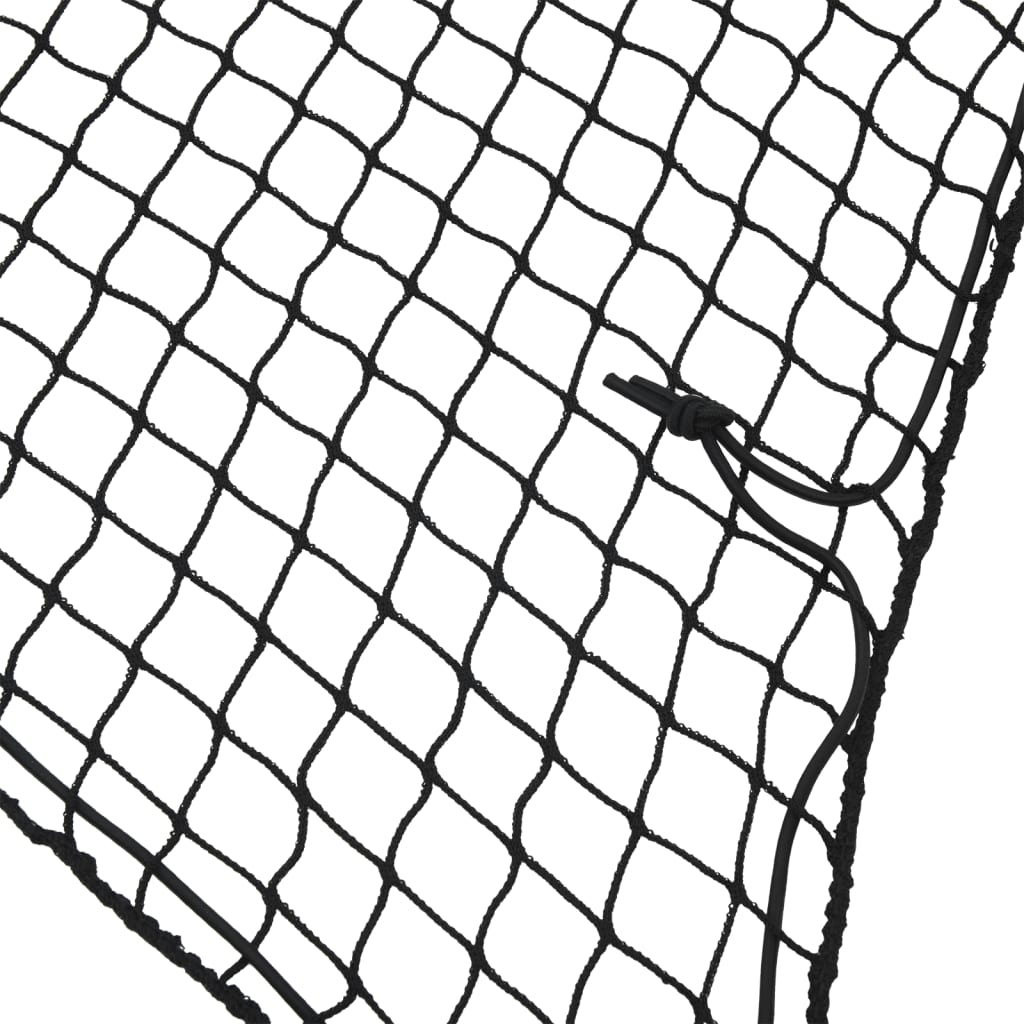 Mreža za prikolicu s elastičnim užetom crna 4 x 3 m PP
