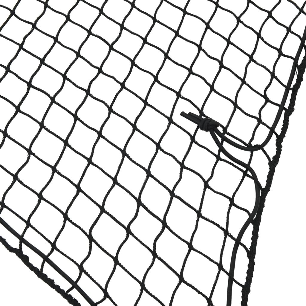 Mreža za prikolicu s elastičnim užetom crna 5 x 3 m PP
