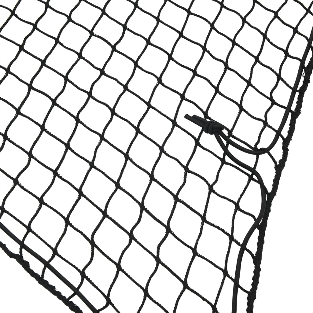 Mreža za prikolicu s elastičnim užetom crna 4 x 3 m PP