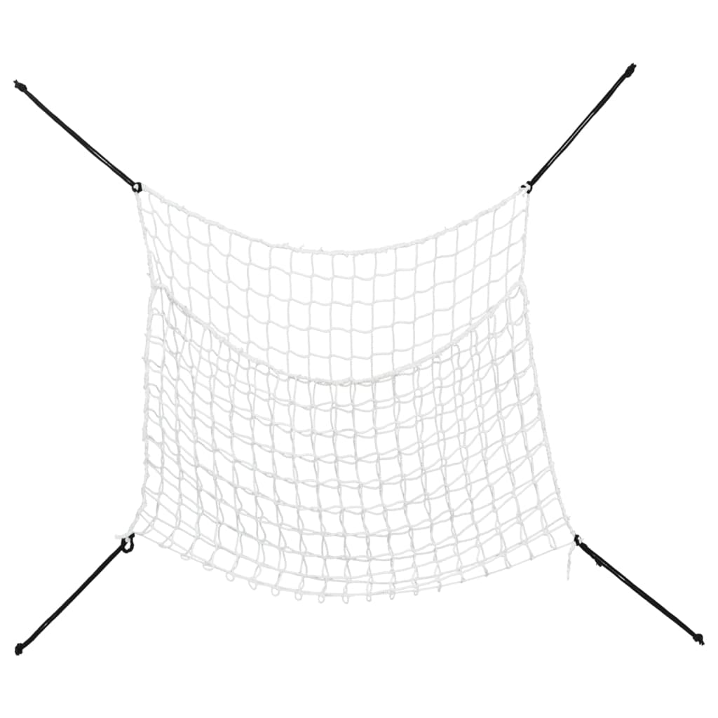 Mreže za sijeno 2 kom pravokutne bijele 100x90 cm PP