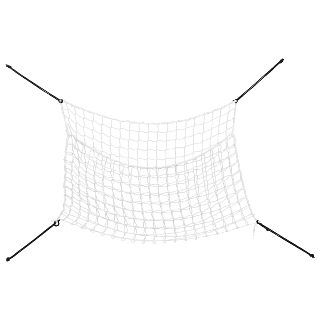 Mreže za sijeno 2 kom pravokutne bijele 200x120 cm PP
