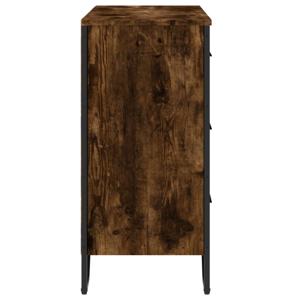 Komoda boja dimljenog hrasta 91x35,5x74,5 cm konstruirano drvo