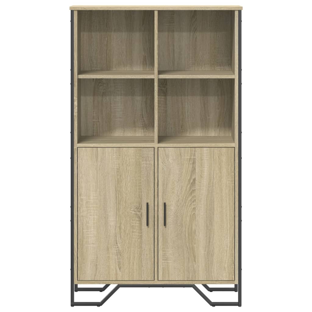 Visoka komoda boja hrasta 79,5x35,5x137,5 cm konstruirano drvo