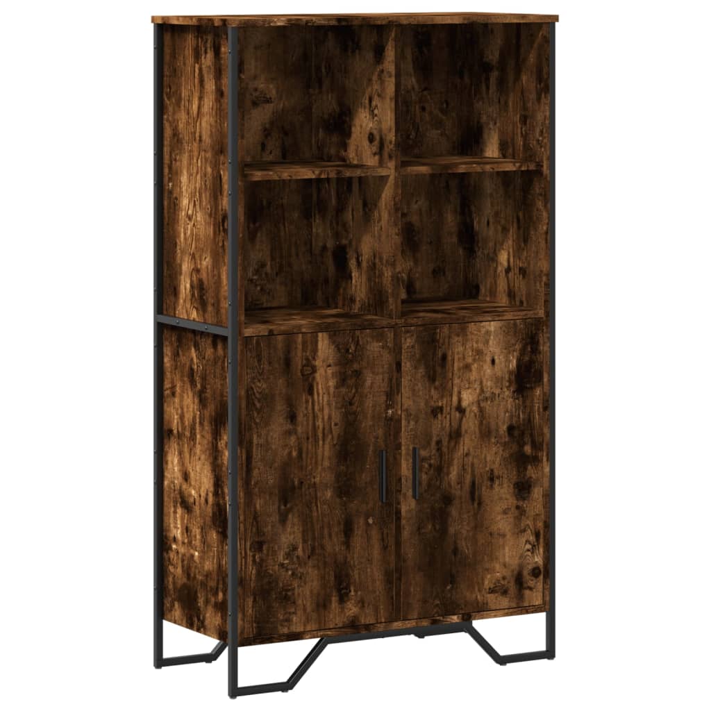 Visoka komoda boja hrasta 79,5x35,5x137,5 cm konstruirano drvo