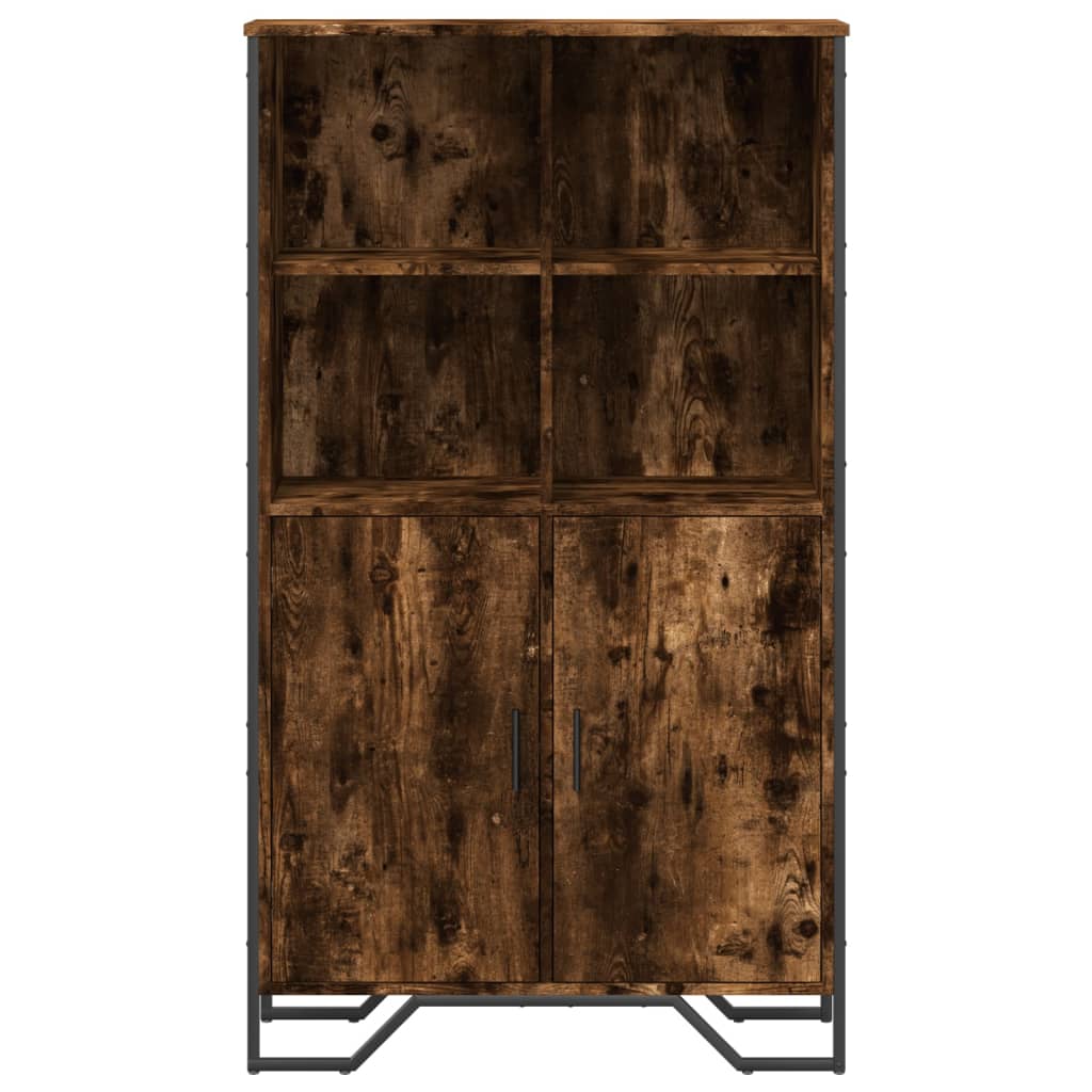 Visoka komoda boja hrasta 79,5x35,5x137,5 cm konstruirano drvo