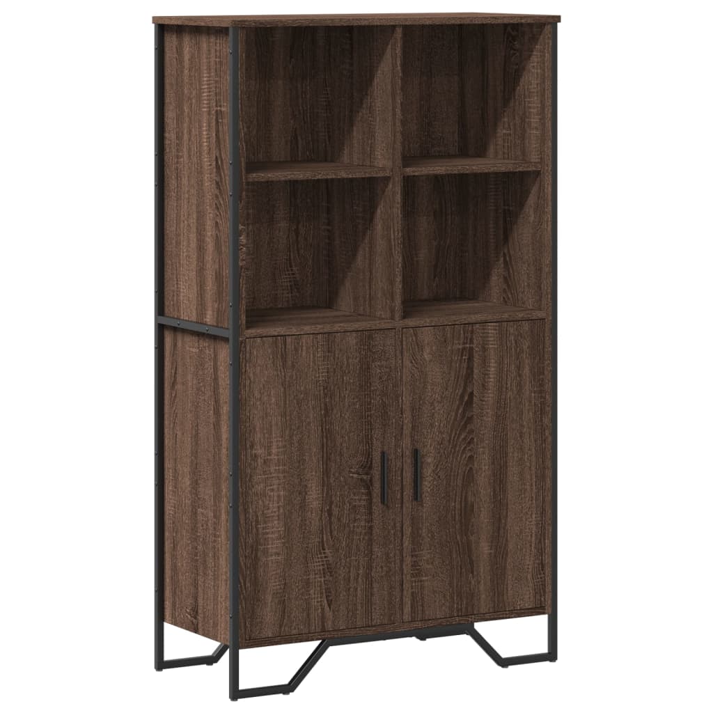 Visoka komoda boja hrasta 79,5x35,5x137,5 cm konstruirano drvo