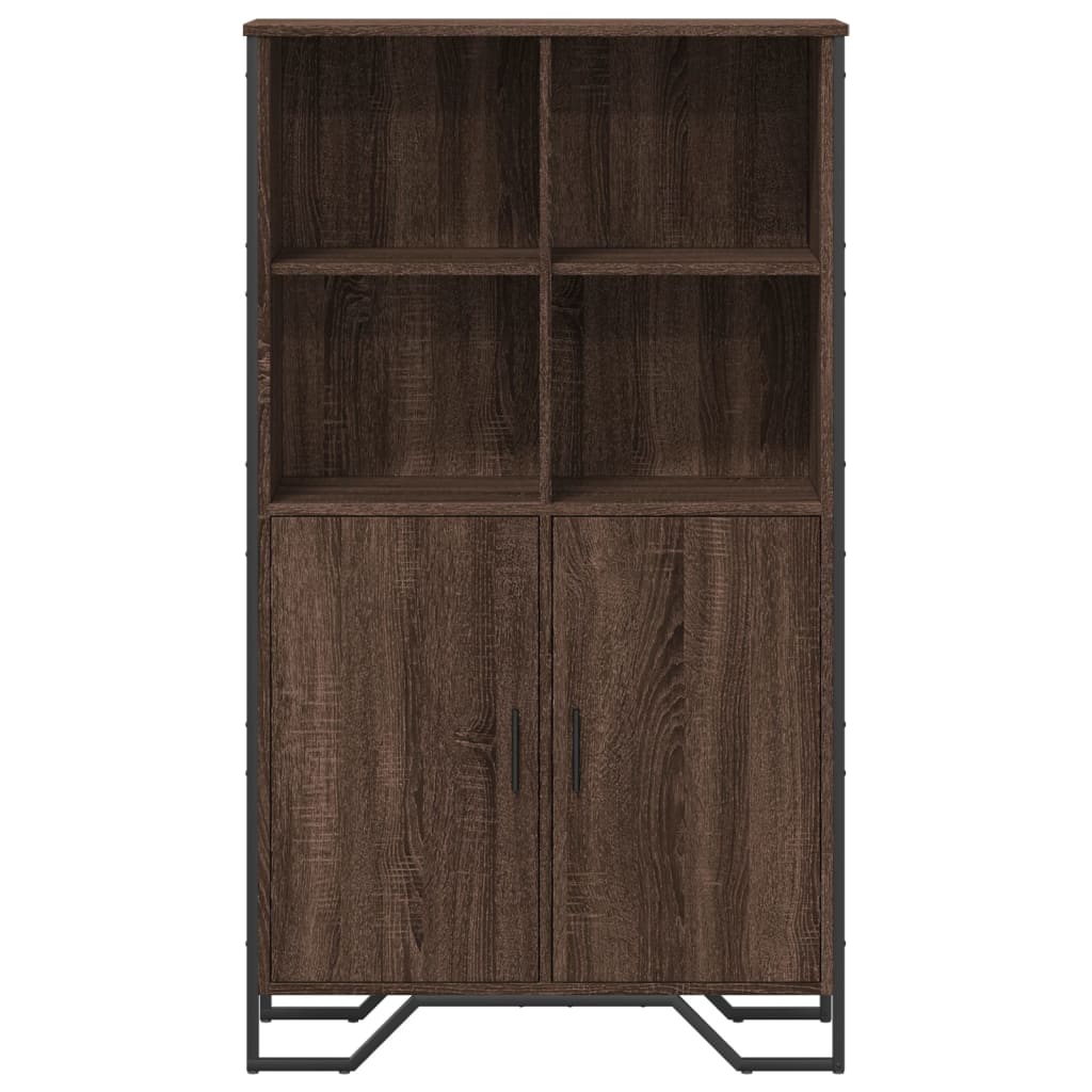 Visoka komoda boja hrasta 79,5x35,5x137,5 cm konstruirano drvo