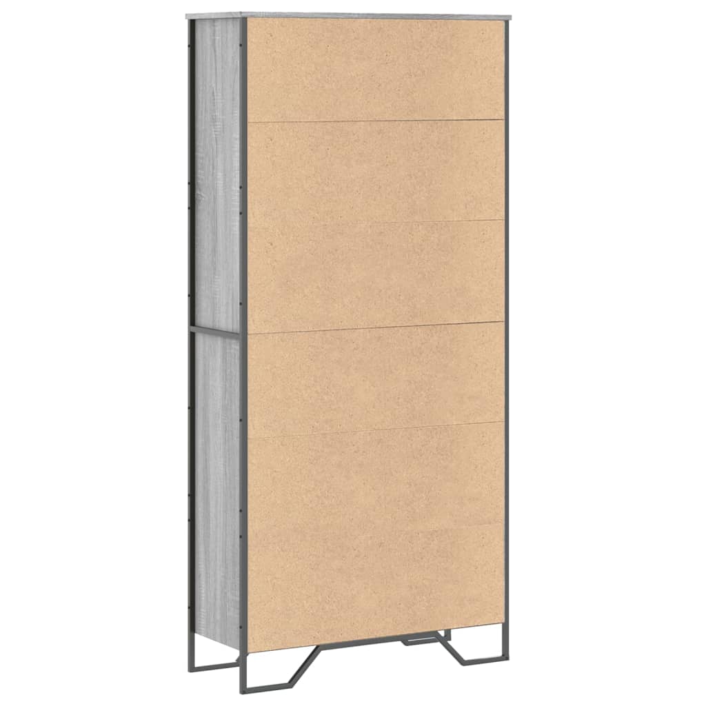 Ormarić za knjige boja hrasta 80x31x169 cm konstruirano drvo