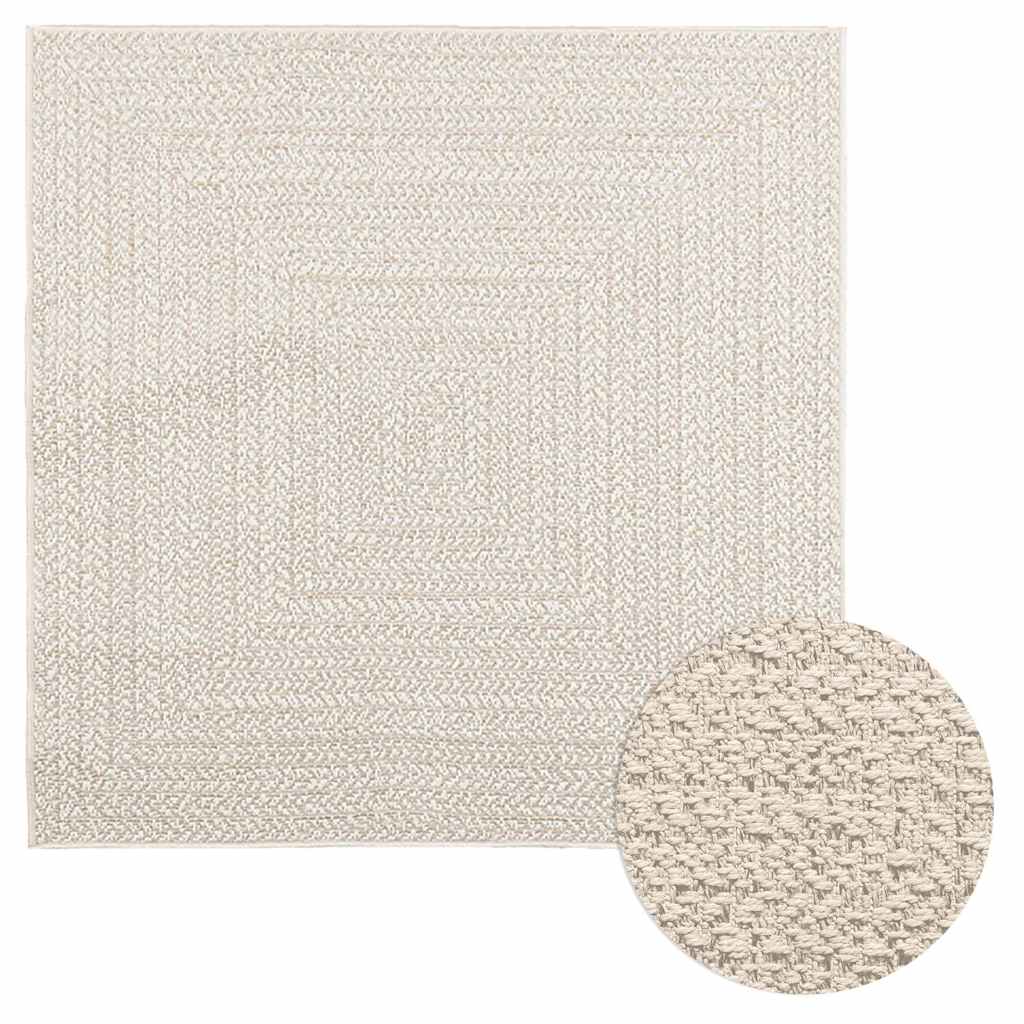 Tepih ZIZUR 120 x 120 cm s izgledom jute unutarnji i vanjski