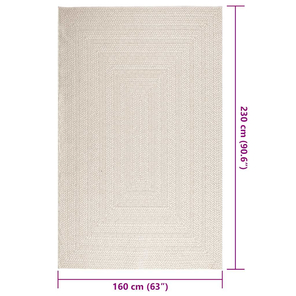 Tepih ZIZUR 160 x 230 cm s izgledom jute unutarnji i vanjski