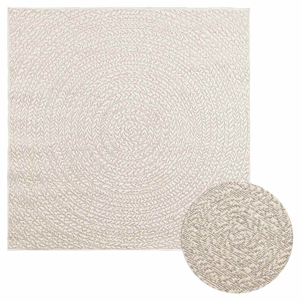 Tepih ZIZUR 120 x 120 cm s izgledom jute unutarnji i vanjski