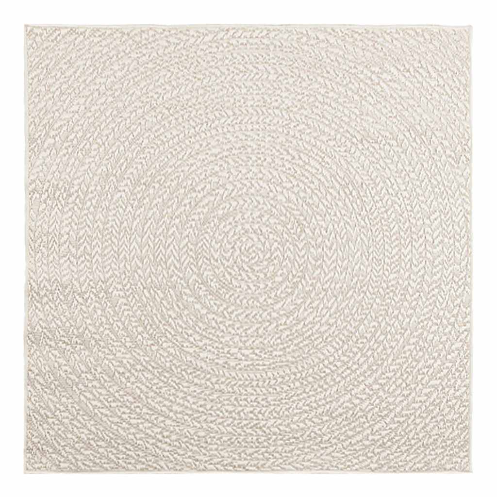 Tepih ZIZUR 120 x 120 cm s izgledom jute unutarnji i vanjski