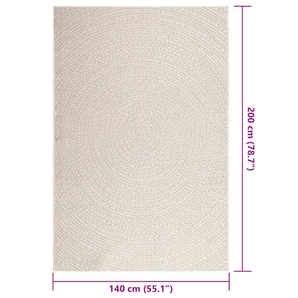 Tepih ZIZUR 140 x 200 cm s izgledom jute unutarnji i vanjski