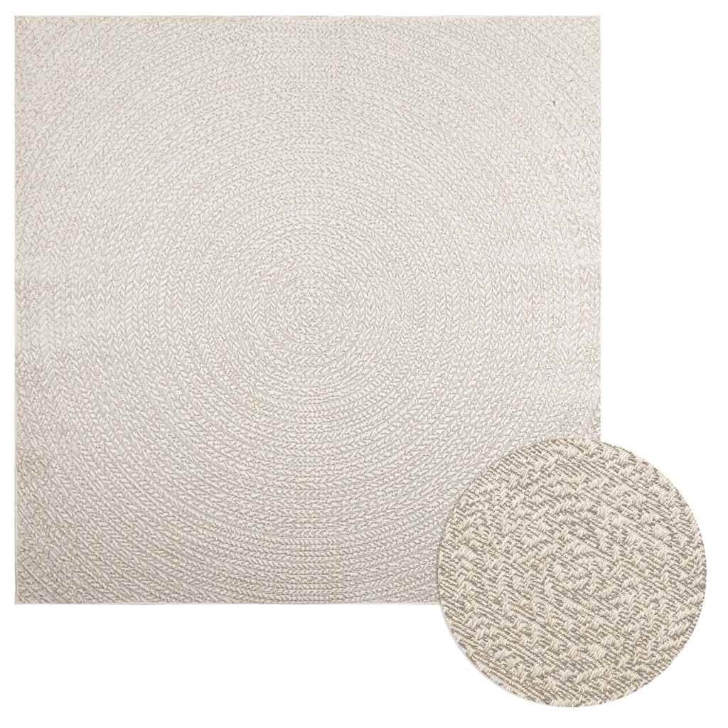 Tepih ZIZUR 200 x 200 cm s izgledom jute unutarnji i vanjski