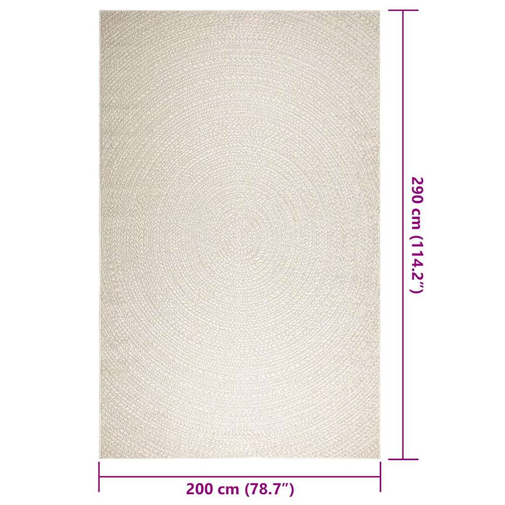 Tepih ZIZUR 200 x 290 cm s izgledom jute unutarnji i vanjski