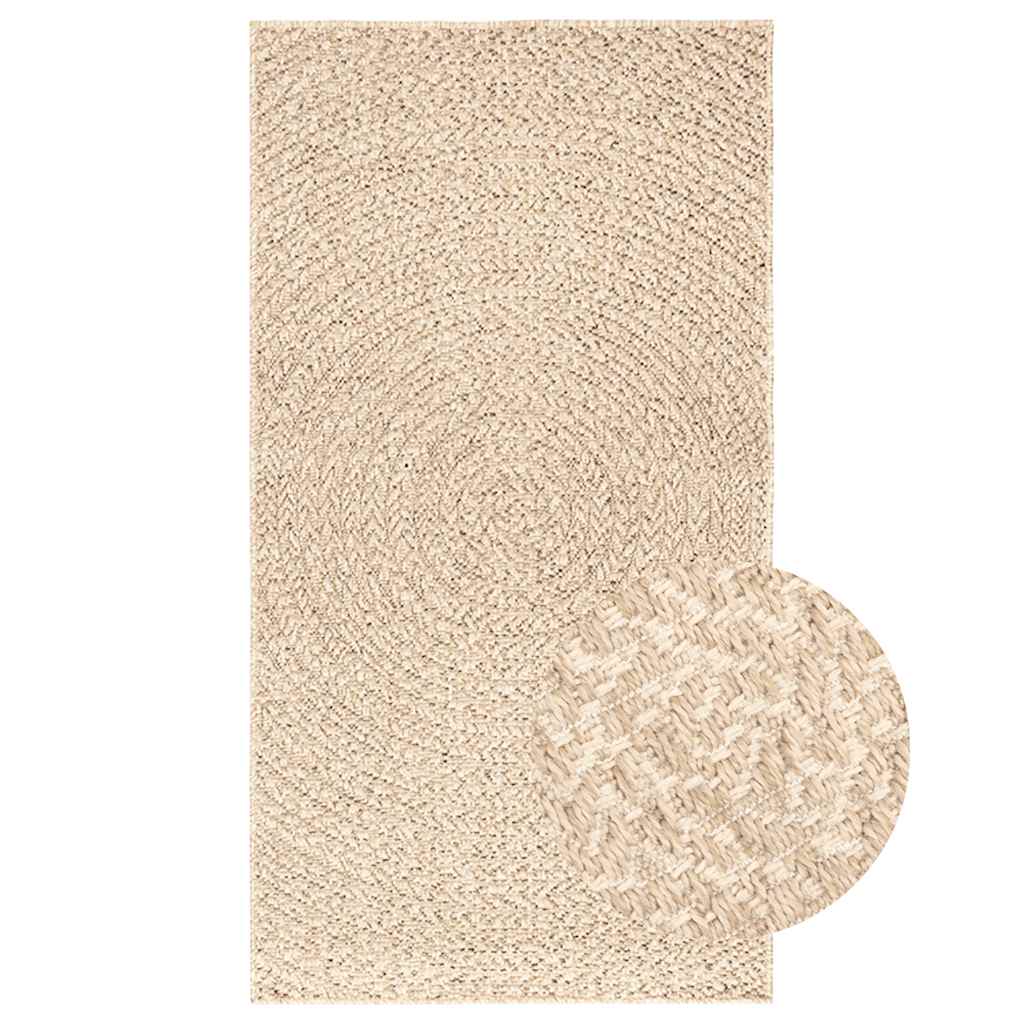 Tepih ZIZUR bež 60 x 110 cm s izgledom jute unutarnji i vanjski