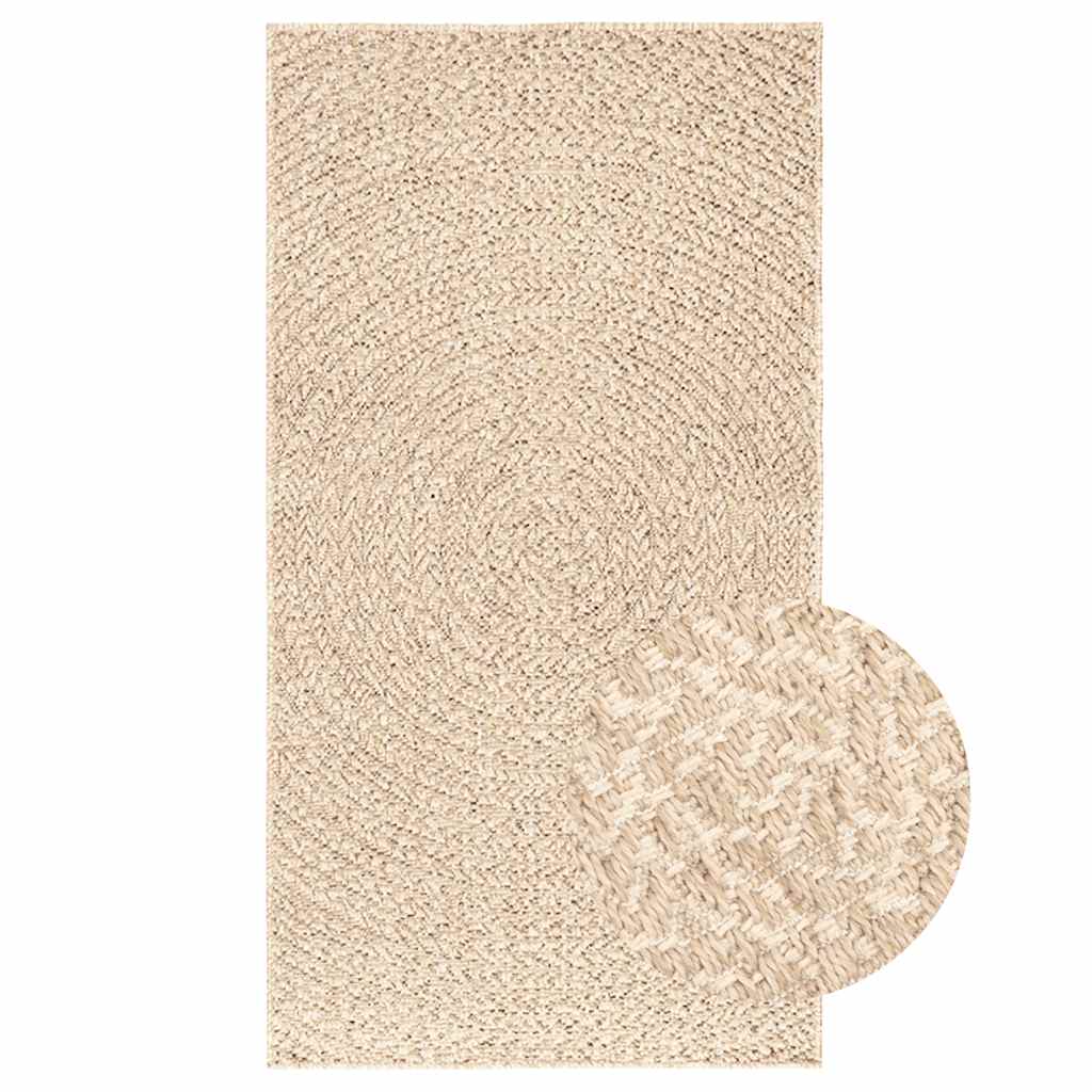 Tepih ZIZUR bež 80 x 150 cm s izgledom jute unutarnji i vanjski