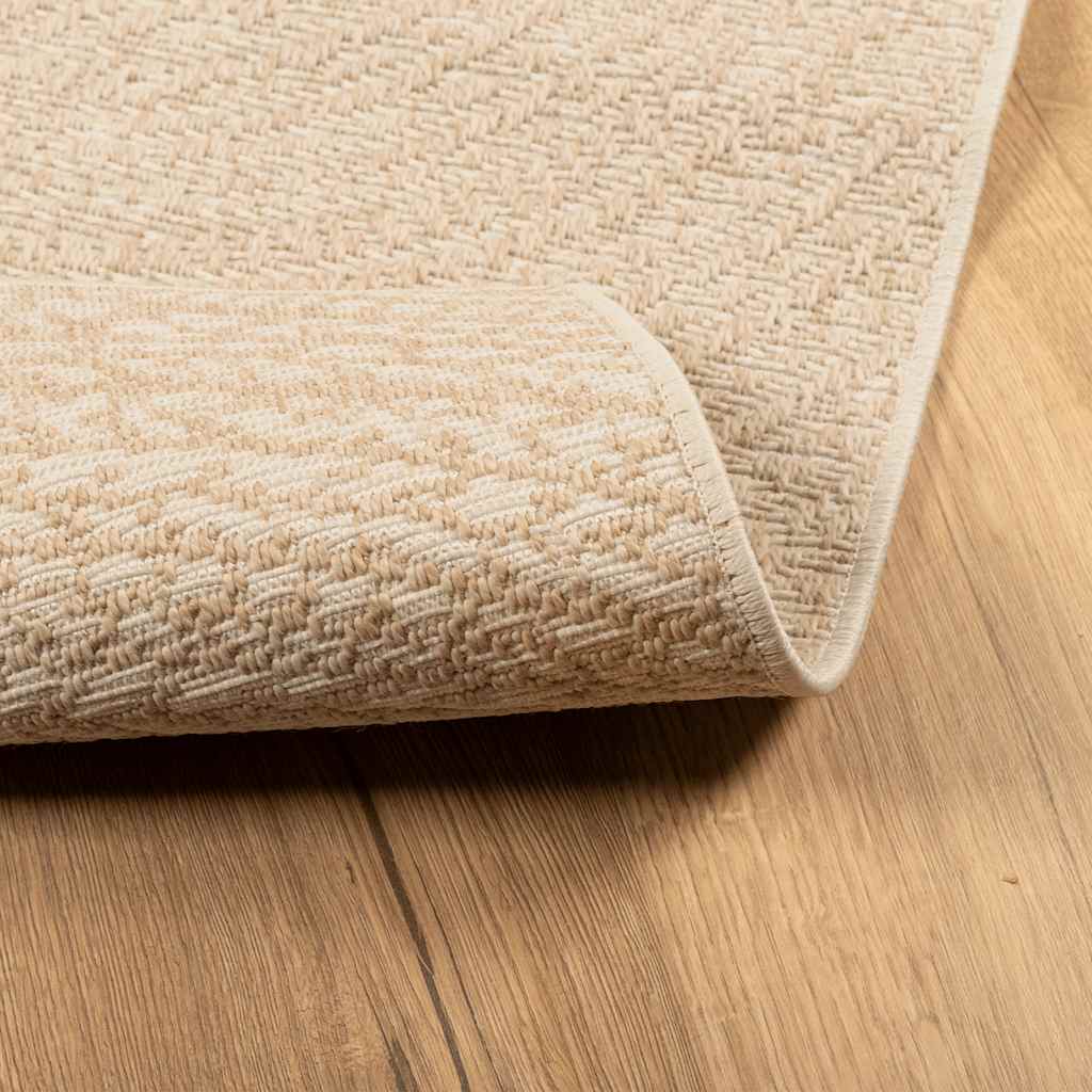 Tepih ZIZUR bež 80 x 150 cm s izgledom jute unutarnji i vanjski