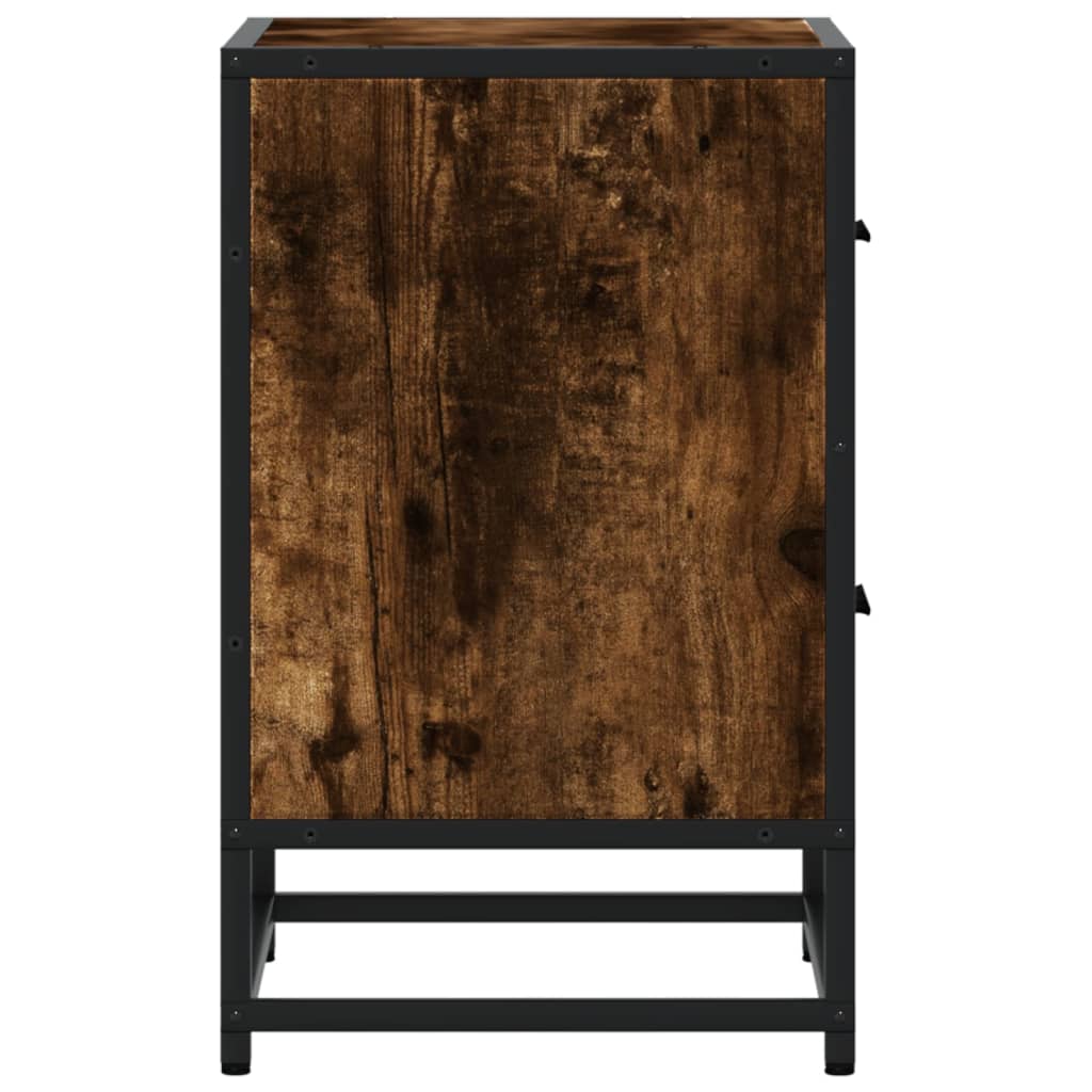 Noćni ormarići 2 kom boja hrasta 40x31x50 cm konstruirano drvo