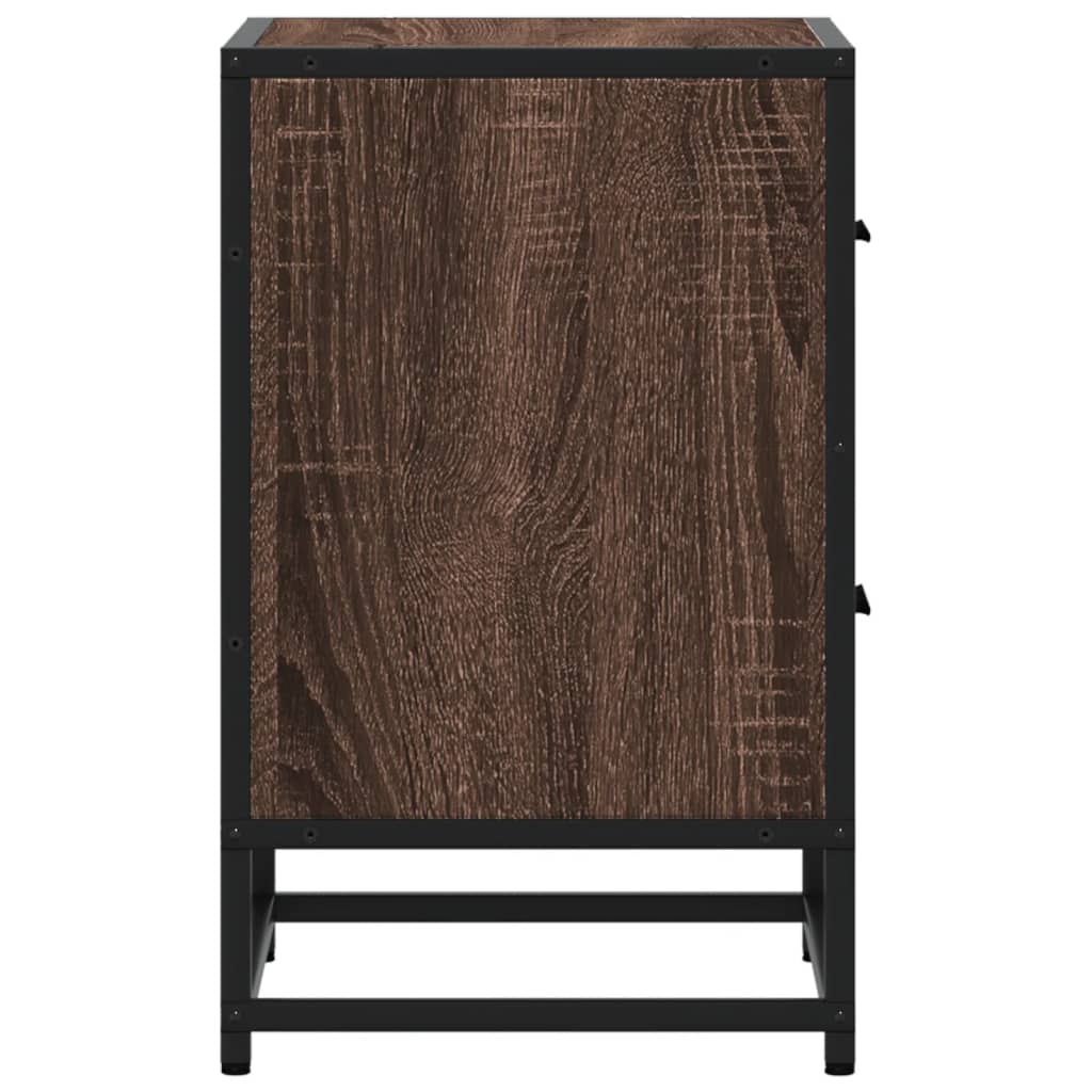 Noćni ormarići 2 kom boja hrasta 40x31x50 cm konstruirano drvo