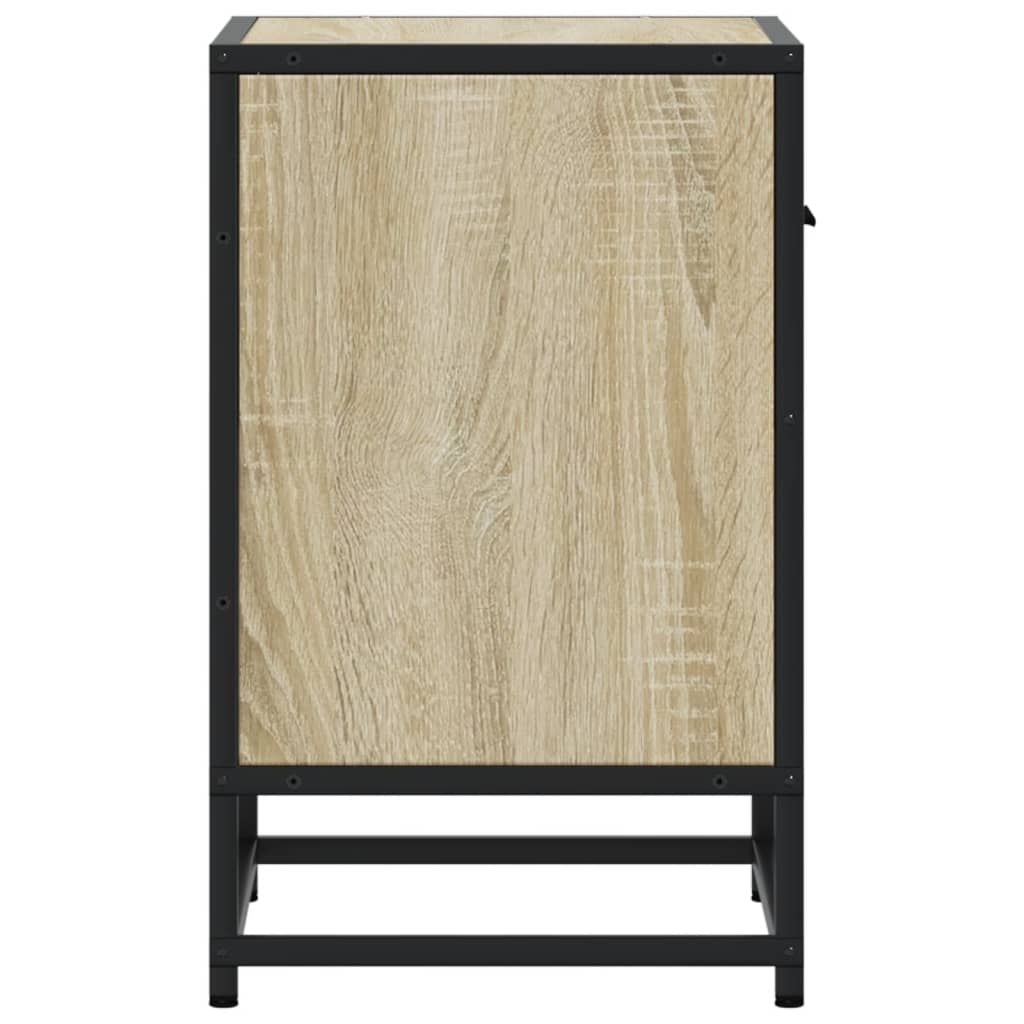 Noćni ormarići 2 kom boja hrasta 40x31x50 cm konstruirano drvo