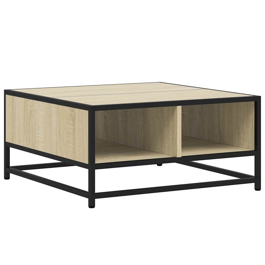 Stolić za kavu boja hrasta sonome 60,5x60,5x30 cm drvo i metala